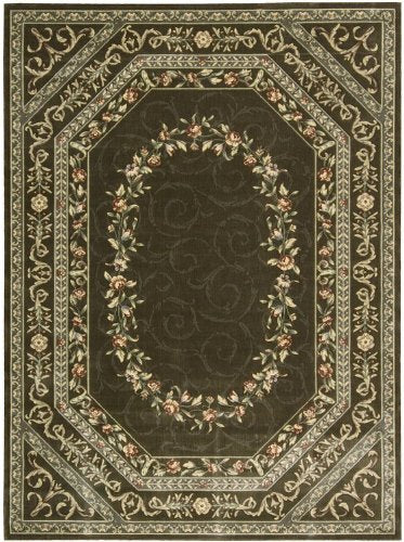 Nourison Essentials Solid Indoor/Outdoor Blue Green 2'2' X 14 Area Rug, Easy Cleaning, Non Shedding, Bed Room, Living Room, Din