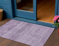 3 X 5 Plum And Purple Medallion Washable Indoor Outdoor Area Rug