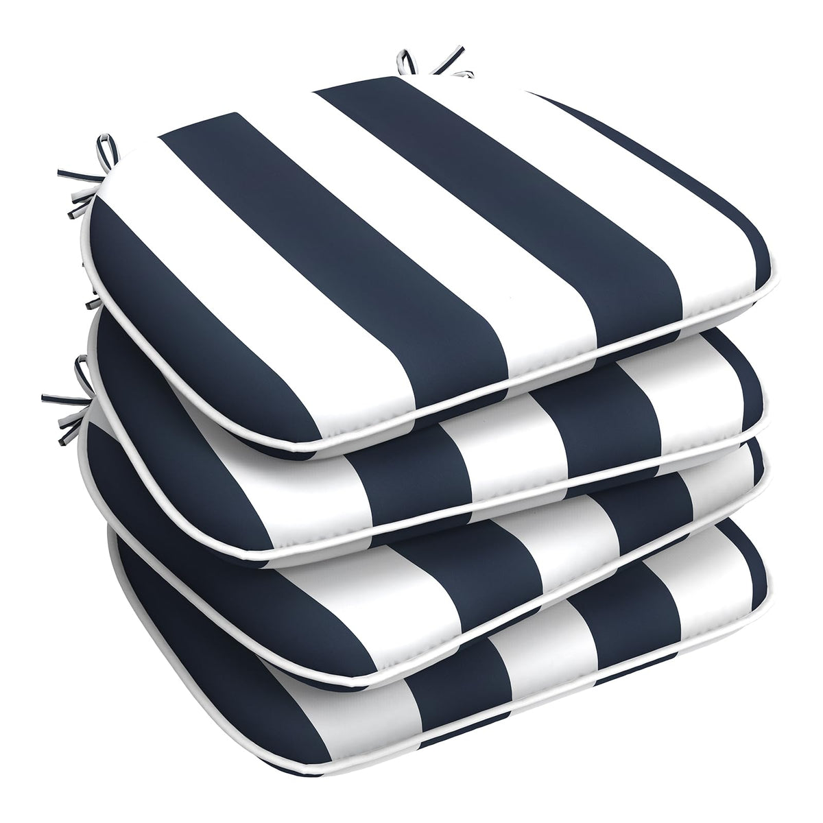 Lvtxiii Outdoor Chair Cushions Set Of 4, Patio Seat Cushions D16Xw17 Inch With Ties For Patio Furniture Chairs Home Garden Use,