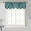 NICETOWN Window Blackout Valances for Bedroom, Thermal Insutaled Room Darkening Rod Pocket Valances for Small Window, 52 inch Wi