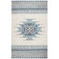 Rizzy Home Alora Decor Ryder 3' X 5' Southwest/Tribal Blue/Ivory Hand-Tufted Area Rug
