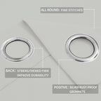 Easy-Going Blackout Curtains For Bedroom, Solid Thermal Insulated Grommet And Noise Reduction Window Drapes, Room Darkening Curtains For Living Room, 2 Panels(52X84 In, Greyish White)