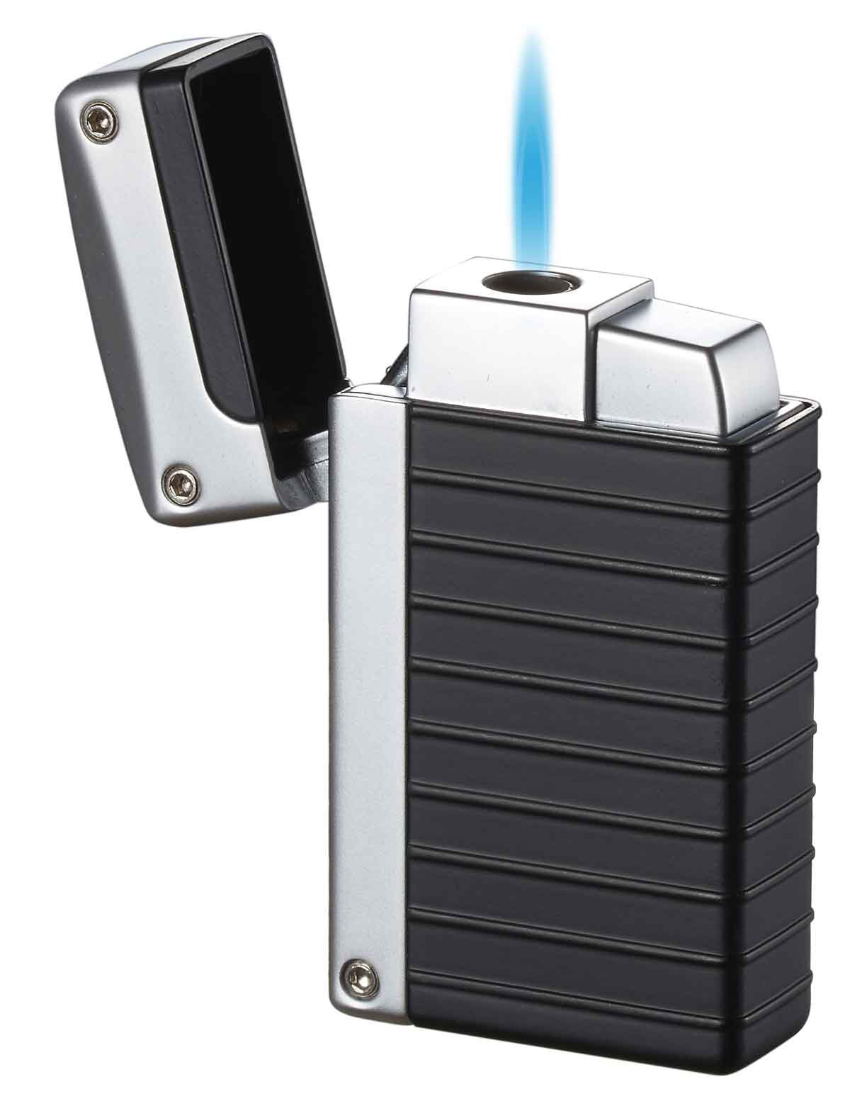 Visol Men Norfolk Torch Flame Lighter, Matte Black
