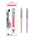 Zebra Pen 901 Retractable Ballpoint Pen - Medium Point 1.0Mm Nib - Black Ink - Deep Pink, Pastel Pink & Pastel Purple - Pack Of