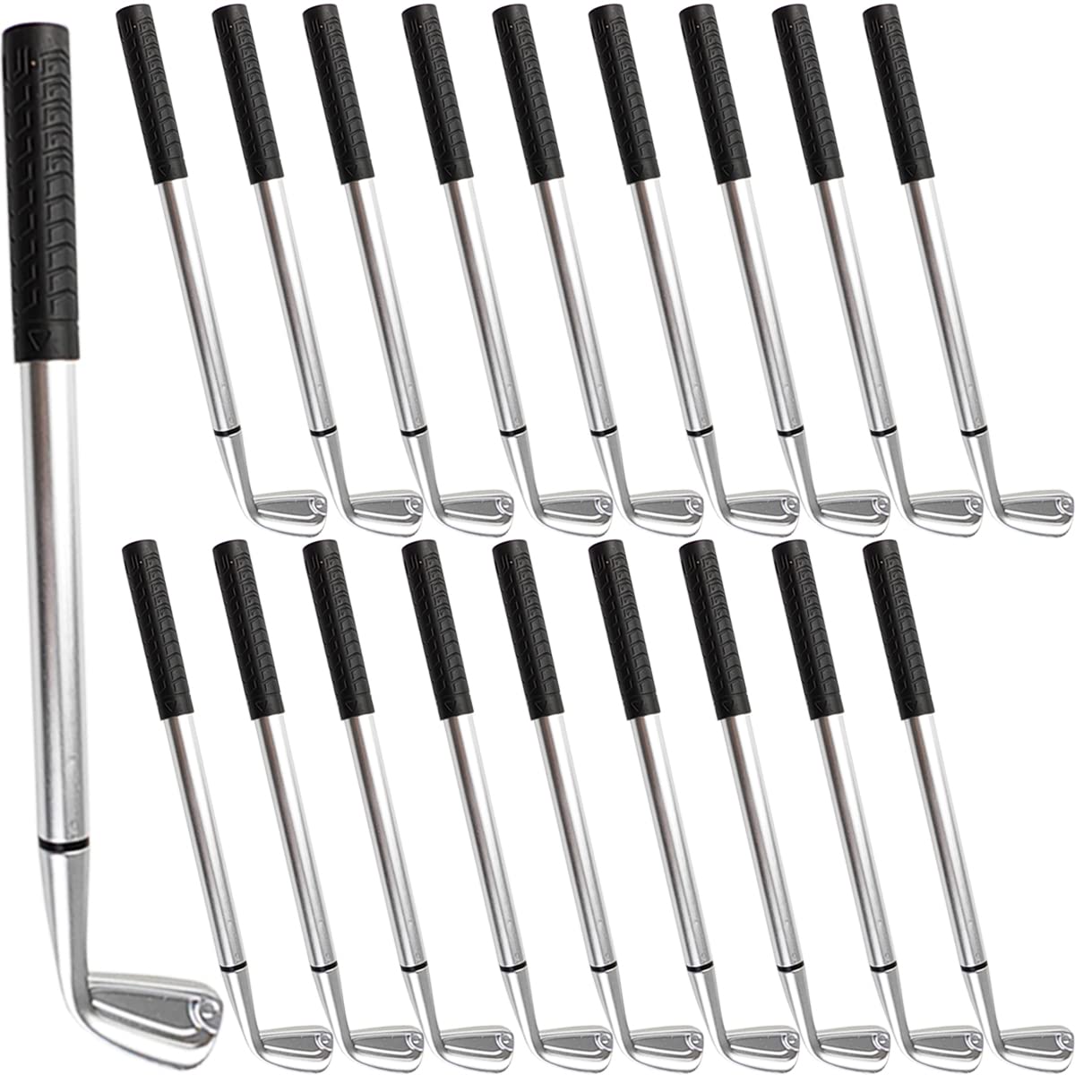 Tihood 25Pcs Golf Ballpoint Pen Funny Sports Golfing Club Props Black Gel Ink For Students Coworkers Boss Office Dad