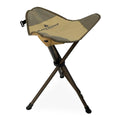 Black Sierra Folding Hunting Stool w/Shoulder Strap Supports 225 lbs, Lightweight Collapsible Tripod Seat, Foldable Steel Frame 