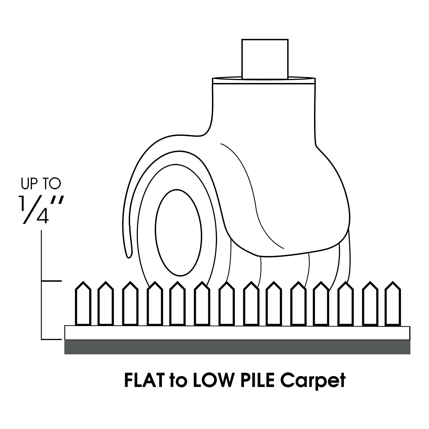 Homek Studded Carpet Chair Mat, 53' X 45' Office Desk Chair Mat For Low Pile Carpet, Transparent Mats For Desk Chairs