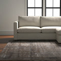 12' X 15' Brown Tan And Ivory Abstract Distressed Area Rug