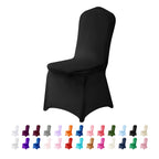 Algaiety Spandex Chair Cover,12Pcs,Chair Covers,Living Room Chair Covers,Removable Chair Cover Washable Protector Stretch Chair Cover For Party, Banquet,Wedding Event,Hotel(Black)