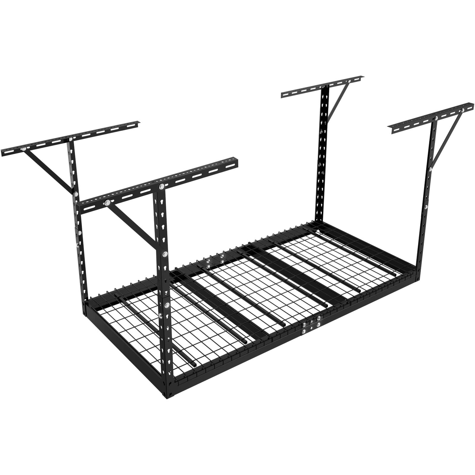 VEVOR Overhead 3x6 Garage Ceiling Storage Racks, Heavy Duty Adjustable Cold Rolled Steel Racks for Garage Storage, Organization, 550 lbs Load Capacity, 22''-40&quot;