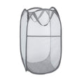 Larpur Popup Mesh Laundry Basket, Collapsible Laundry Hamper Portable Clothes Washing Laundry Hamper with Reinforced Carry Handl