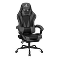 ErgoDesign Gaming Chair with Linkage Armrest & Footrest, High Back Video Gaming Chair, Black/Blue