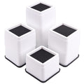 Btsd-Home Bed Risers 3 Or 6 Inch Heavy Duty Stackable Furniture Risers For Sofas Table Couch Chair Bed Raisers 8 Pack White