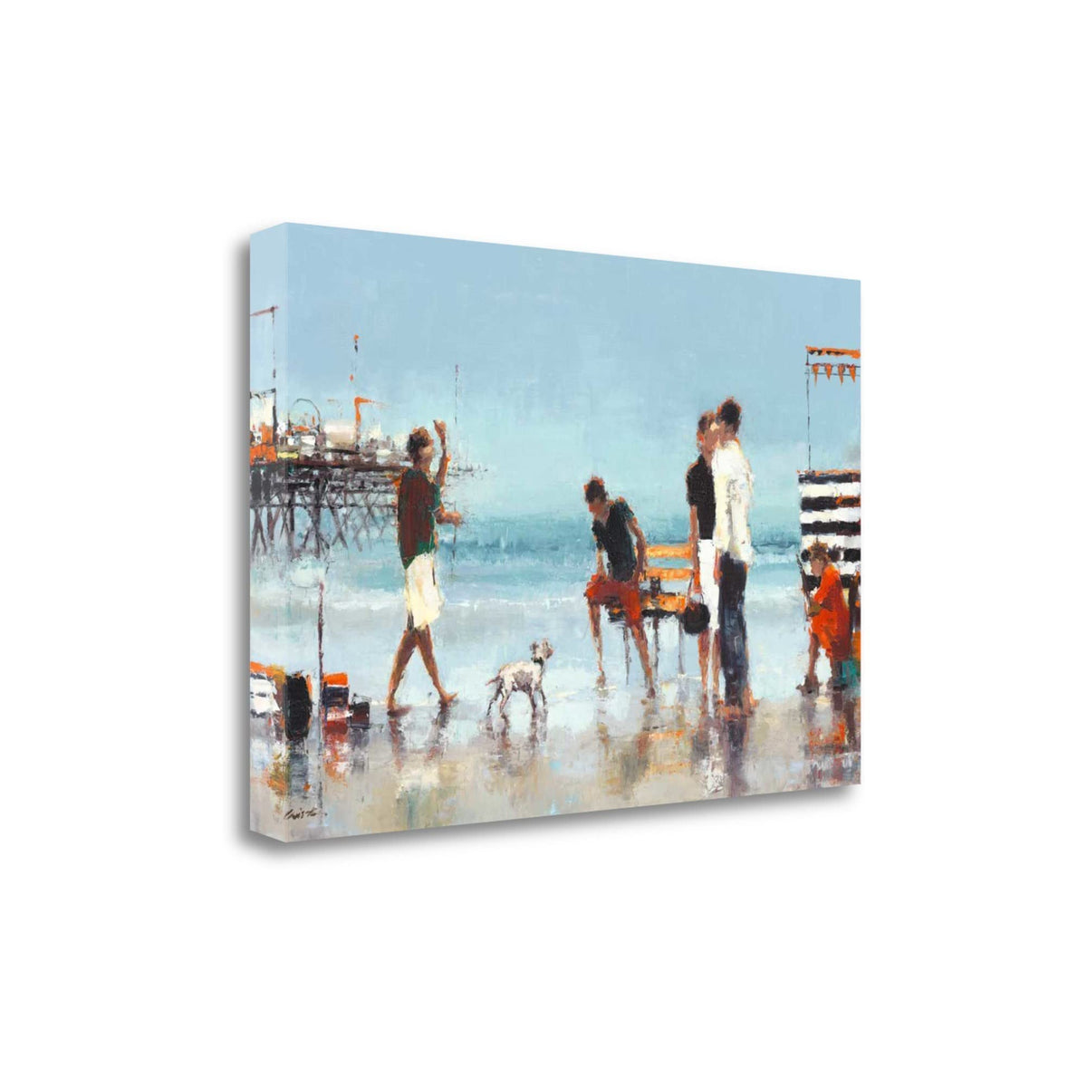 24' Fun at the Beach Giclee Wrap Canvas Wall Art