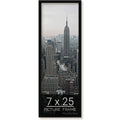 wallsthatspeak 7x25 Black Picture Frame for Puzzles Posters Photos or Artwork