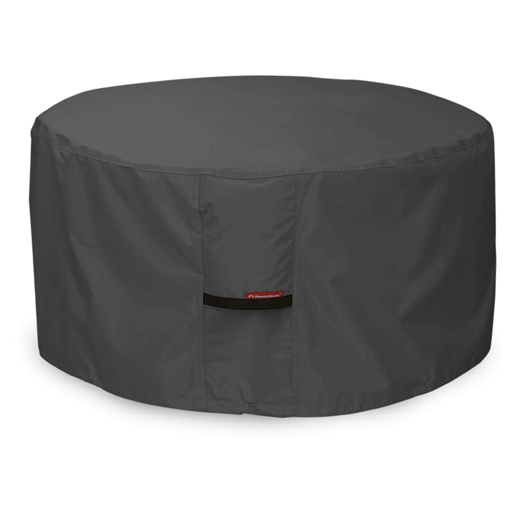Porch Shield Fire Pit Cover - Waterproof 600D Heavy Duty Round Patio Fire Bowl Cover Black - 32 Inch