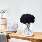 Kimura'S Cabin Fake Flowers 15Pcs Artificial Silk Hydrangea Chrysanthemum Ball Flowers Bouquets For Home Dining Table Core Party