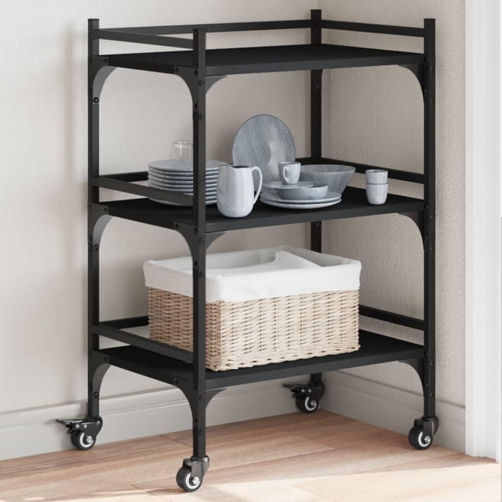 vidaXL Multifunctional Kitchen Trolley - Thumbnail 3