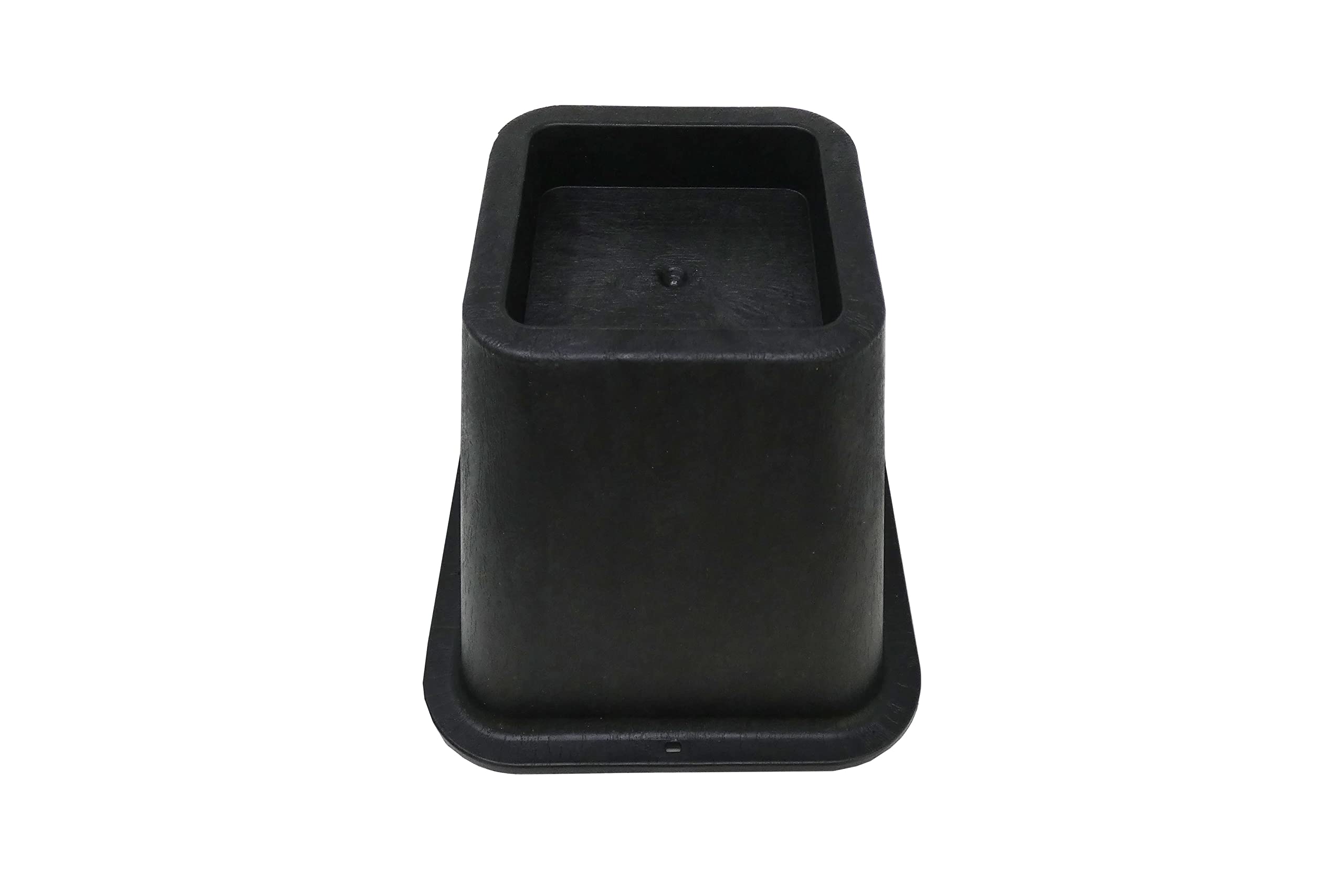 Shepherd Hardware 9523 6-Inch Molded Bed Risers, Black Finish, 4-Count