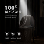 Miulee Linen Texture Full Blackout Curtain For Living Room Darkening,Thermal Insulated Grommet Curtain For Bedroom,Room Darkening Curtains For Kitchen,52X54 Inch Length 2 Panels Greyish White