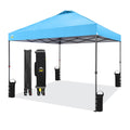 CROWN SHADES 10x10 Pop Up Canopy - Beach Tent with One Push Setup - Outdoor Canopy Tent with STO-N-Go Cover Bag for Events, Part