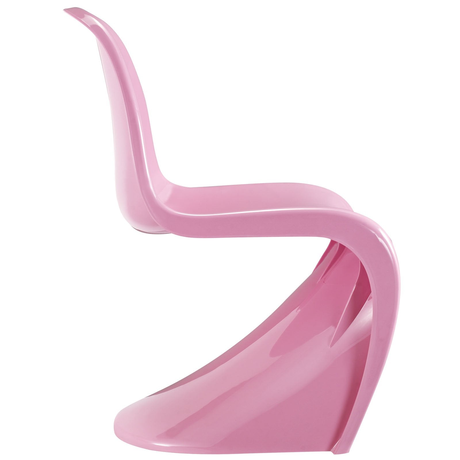 Lexmod Slither Dining Side Chair, Pink, Set Of 2