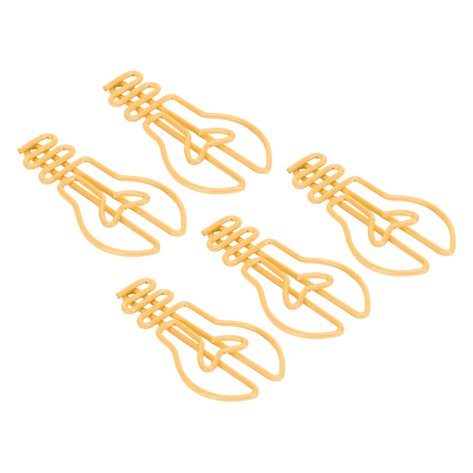 100Pcs Light Bulb Paper Clips Metal Special Shaped Paperclip With Storage Box Page Markers For School Office Supplies (Yellow)