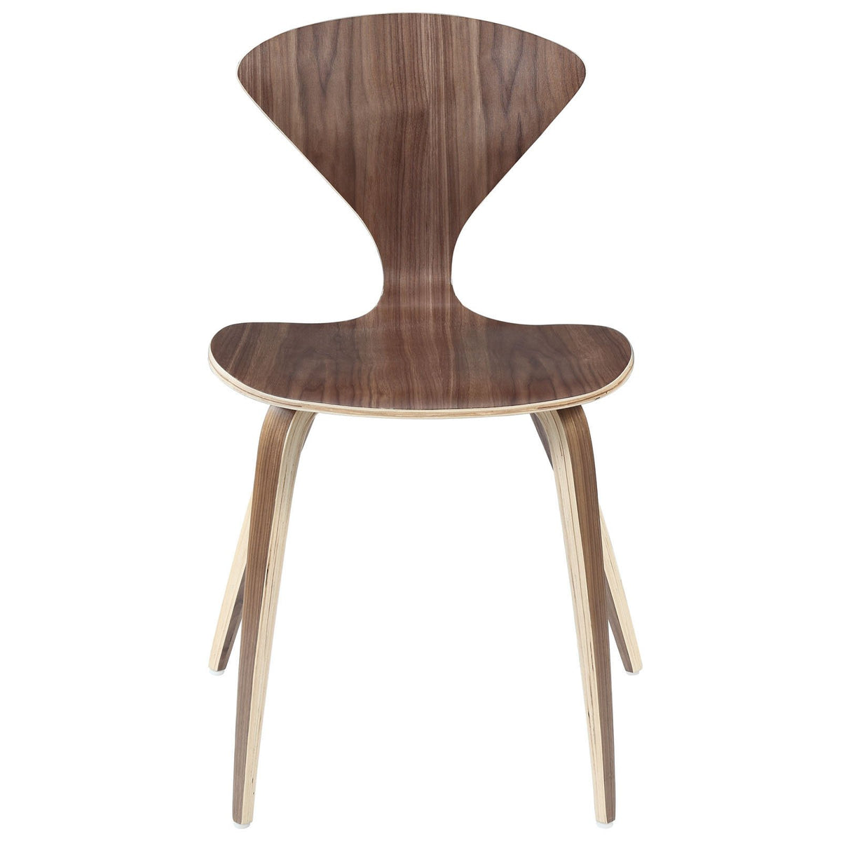 Molded Wood V-Shaped Back Dining Side Chair