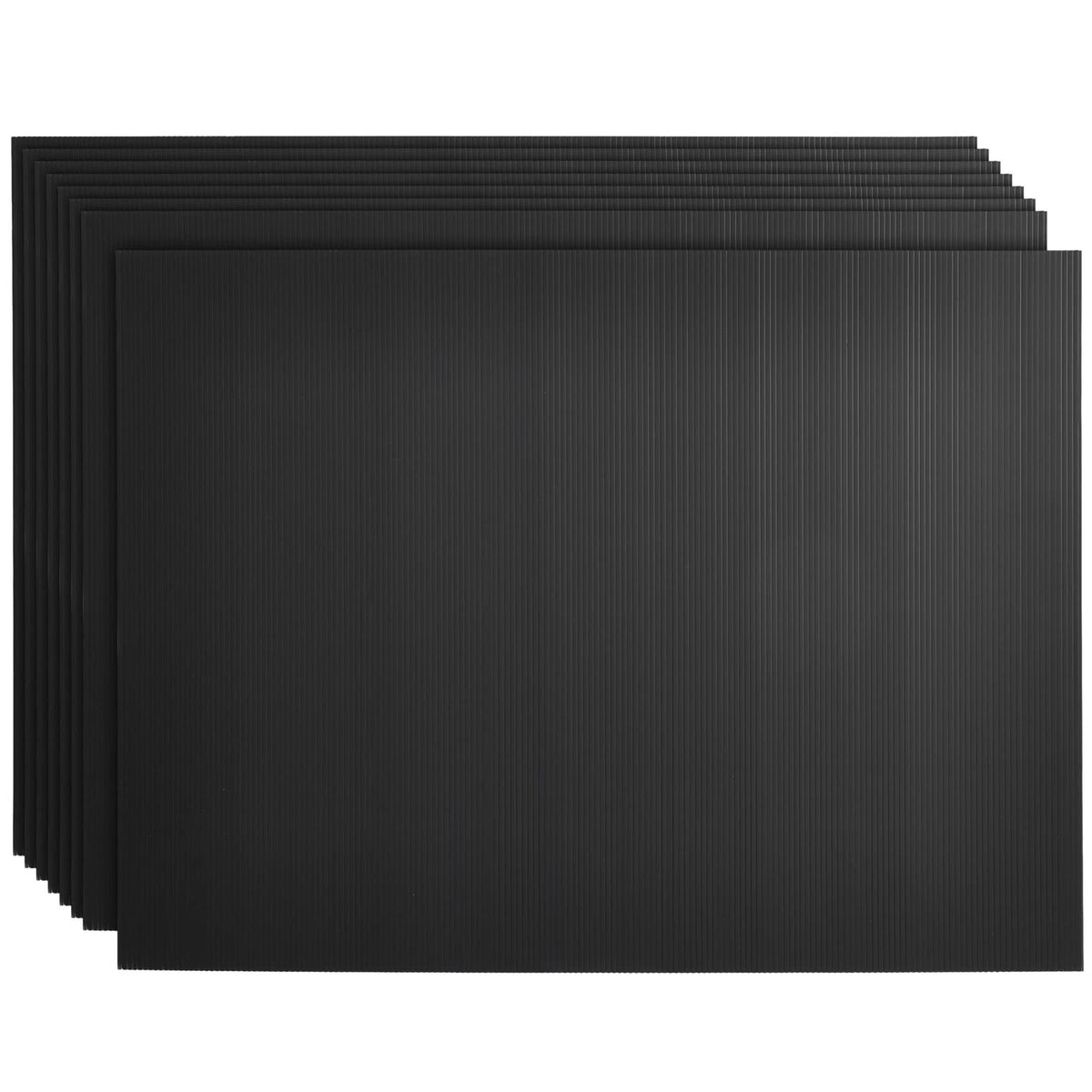 8-Pack Corrugated Plastic Yard Signs, 18X24 Outdoor Poster Board For Garage And Estate Sale, Happy Birthday, Moving, Lawn, Open