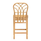 bali & pari Monaco Bohemian Natural Rattan Counter Stool, Natural (235-13138-HiT)