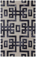 HomeRoots 515013 10 x 14 ft. Ivory & Black Wool Hand Tufted Handmade Rectangle Area Rug