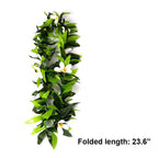 Hawaiian Leis Hawaii Luau Tropical Flower Leaf Leis Wreath Women Green Leaves Dance Garland Floral Necklace For Summer Beach Wed