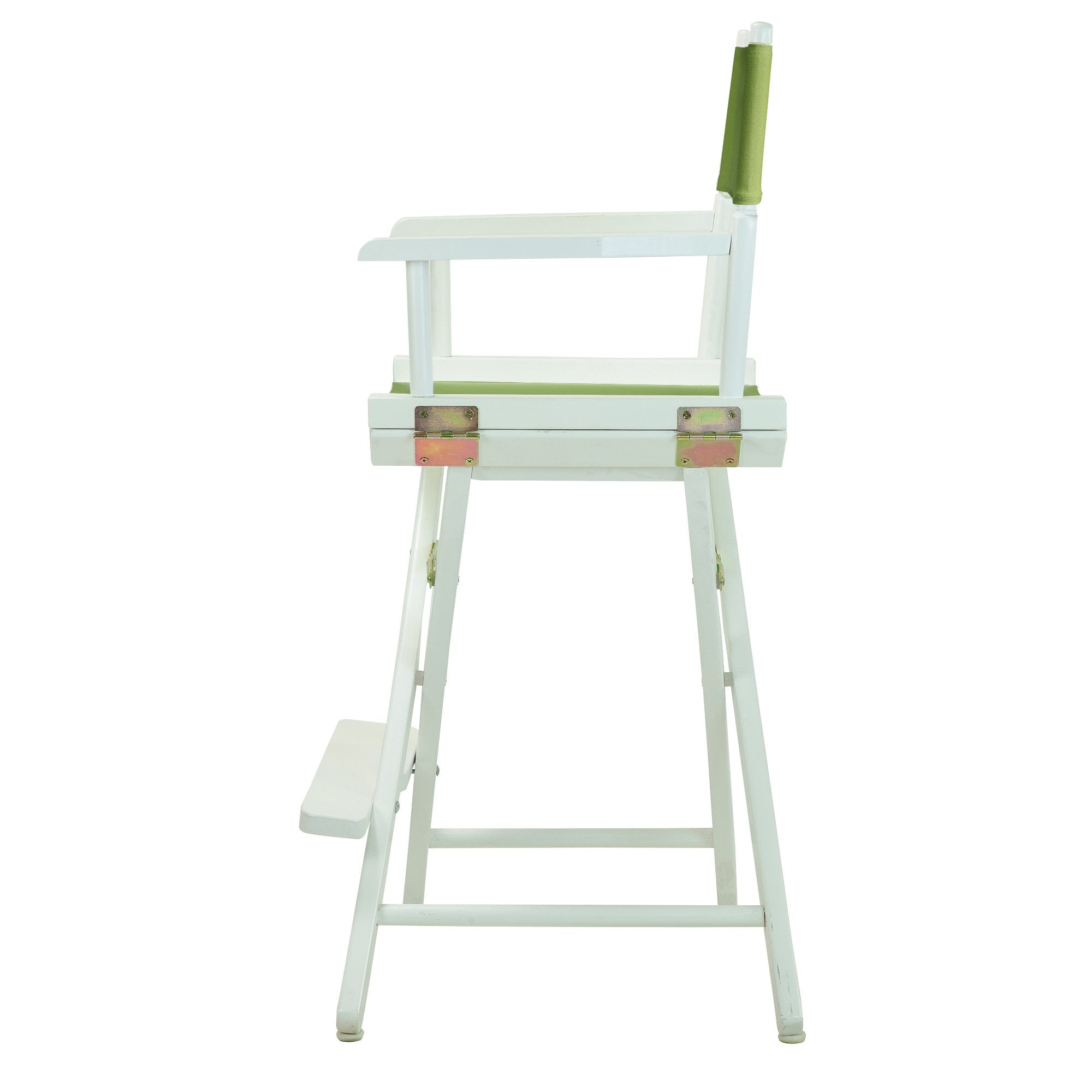 Casual Home 220-01/021-72 24&quot; White Frame-Lime Green Canvas Director Chair Counter Height, Whiteframe