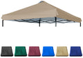 Jancanopy 10X10 Canopy Replacement Top With Air Vent Silver Coated For Straight Leg Canopy Frame, (Khaki)