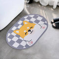 Heart Home Bath Mat | PVC Bathroom Mat | Shower Bath Mat | Floor Tub Mat | Diatom Mud Oval Mat | AntiSkid Shower Bathroom Mat |