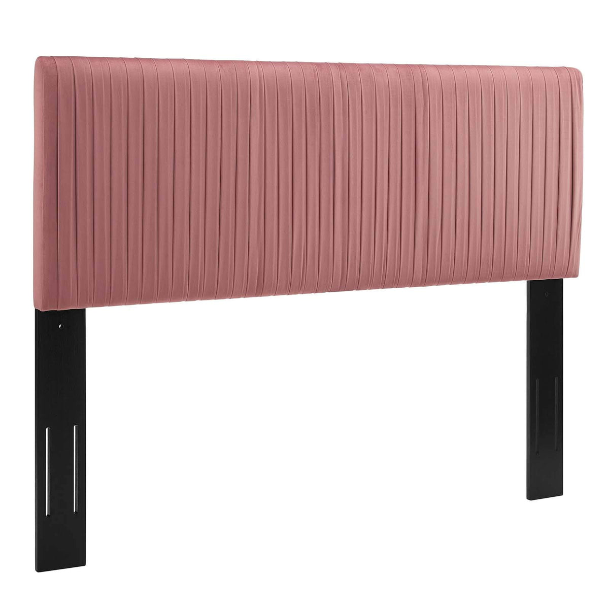 Modway Mod-6327-Dus Eloise Channel Tufted Performance Velvet Full/Queen Headboard, Dusty Rose