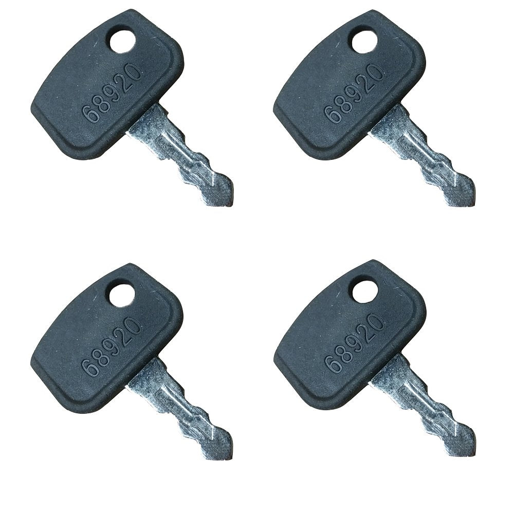 Raparts 68920 (4) Keys Fits Kubota Atv Buggy Rtv 500 900 Cart Truck Tractor Mower