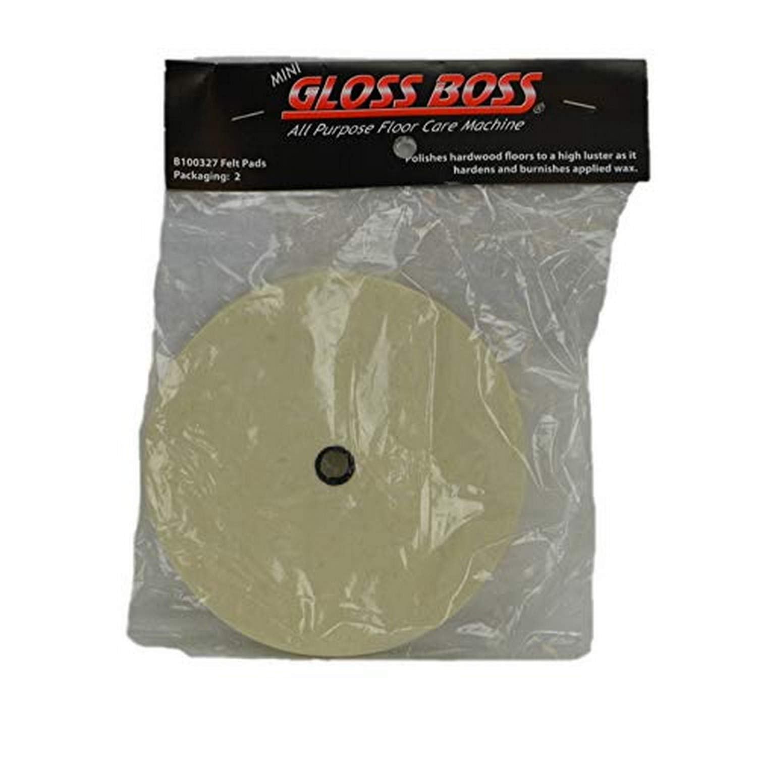 Boss Cleaning Equipment B100327 Pads, Felt Gloss Boss 2Pk