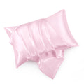Hommxjf King Size Satin Pillowcase Set Of 2 With Envelope Closure,Pink Silk Pillowcase For Hair And Skin (20X36)