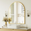 Arch Bathroom Mirror, 32x34 Inch - Wall Mounted Vanity Mirror with Aluminum Alloy Frame - Ideal for Living Room, Bedroom, Bathro