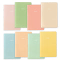 Thinkable Pastel Aesthetic Notebooks Set, Cute Journal Set 8 Pack, A5 5.5 X 8.3 In 60 Pages, Simple Cover Notebook, Minimalist J