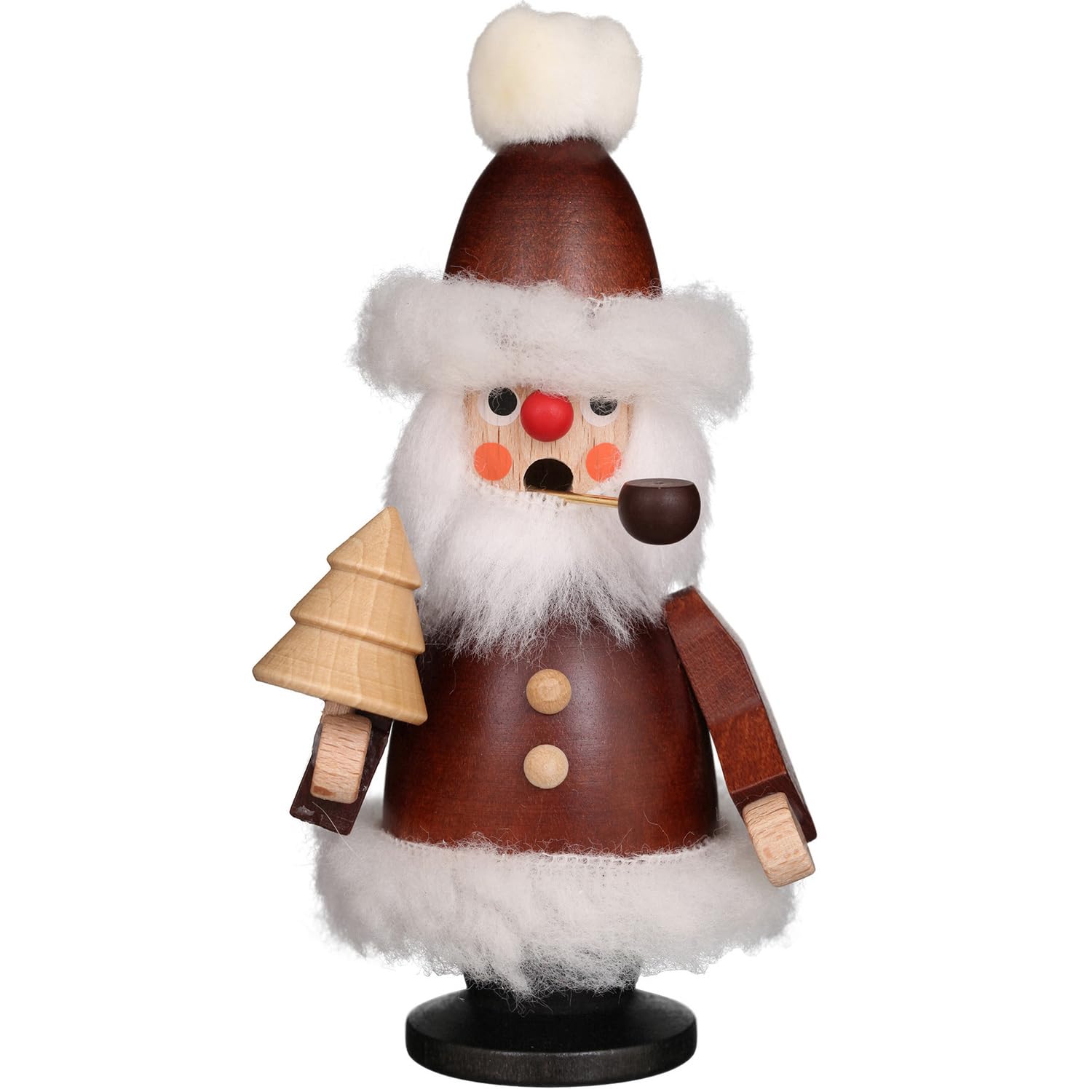 Alexander Taron Importer 35-780 Christian Ulbricht Incense Burner-Santa (Natural) -4.75" H X 2.25" W X 2" D, Brown