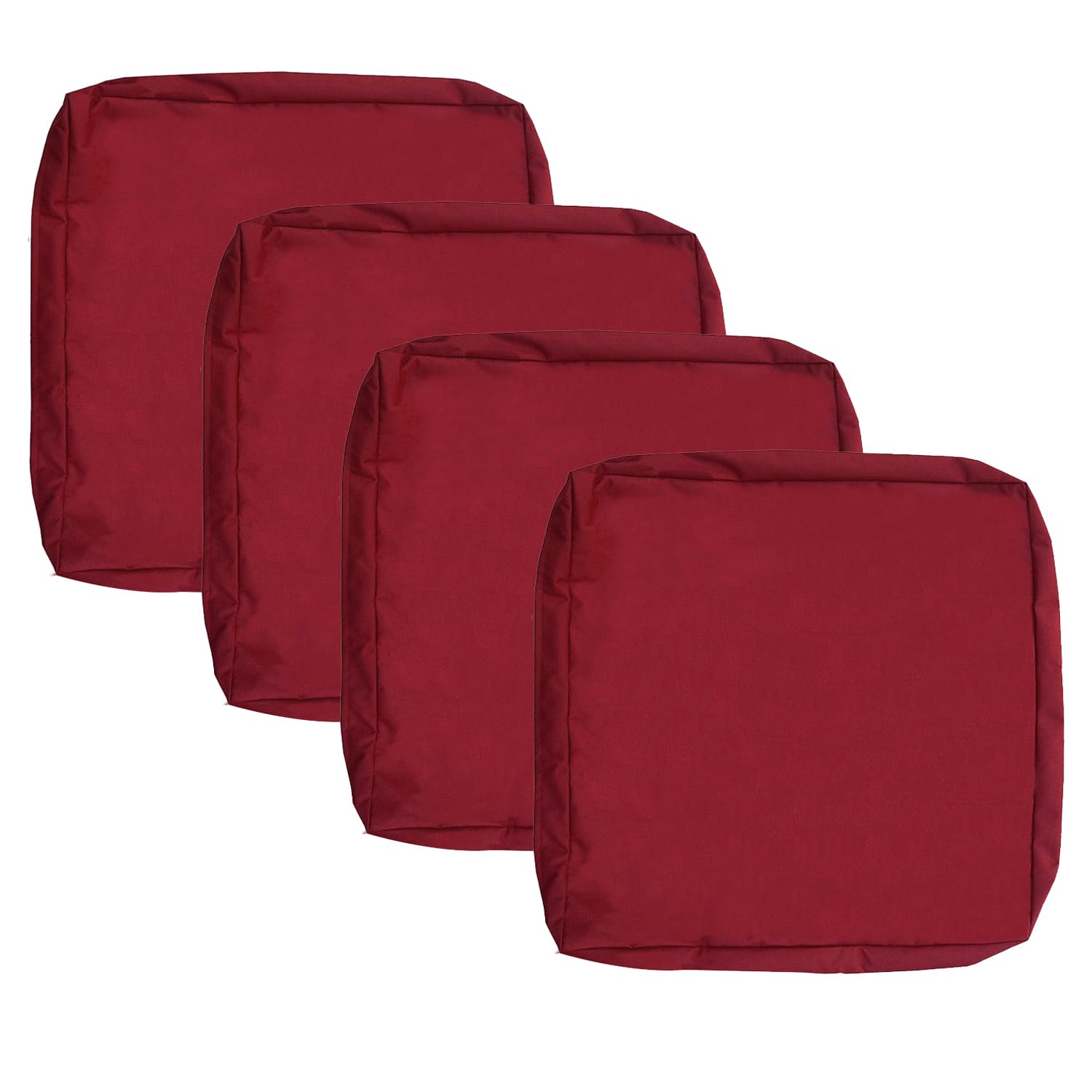 Oslimea Patio Cushion Covers Replacement 25X25X5 Inch 4Pack Outdoor Seat Cushion Slipcover Waterproof Outdoor Chair Cushion Cove