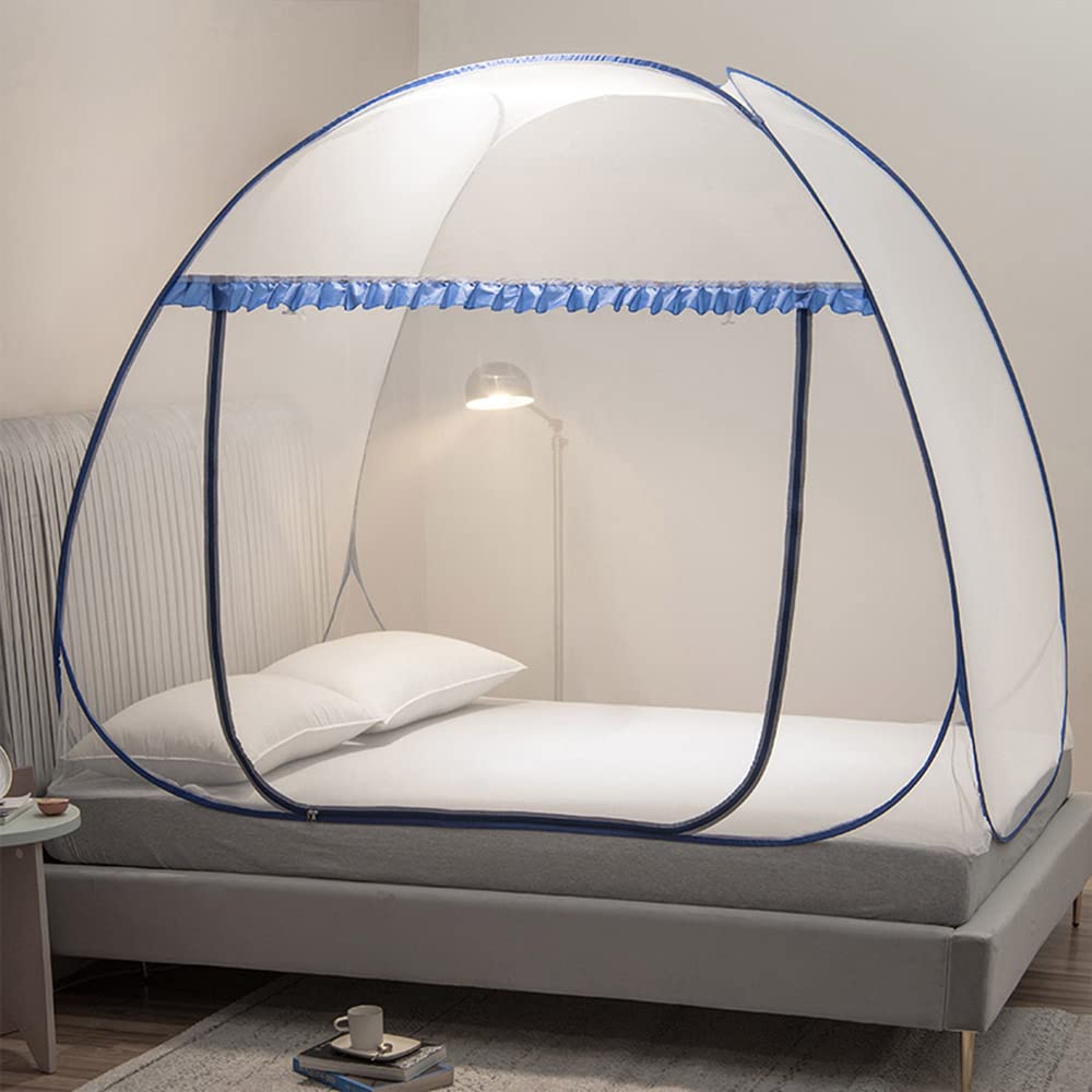 Mengersi Mosquito Net Tent For Bed,Pop-Up Bed Canopy With Net Bottom,Mosquito Netting Bed Tent For Kids Girls Boys,Bed,Suit For