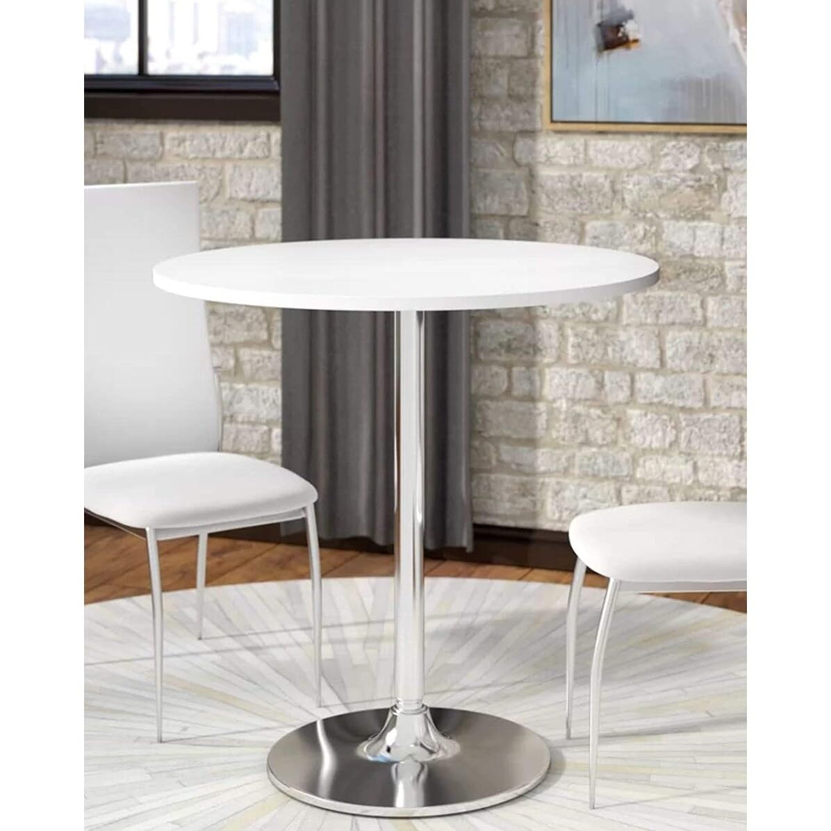Neos Modern Furniture T7430-WH-N Bar Table, White