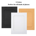 Anwyll Paper Picture Frames 4''X6'',30 Pcs Paper Photo Frames,Cardboard Picture Frames With Wooden Clips And Strings Diy Clip Ph