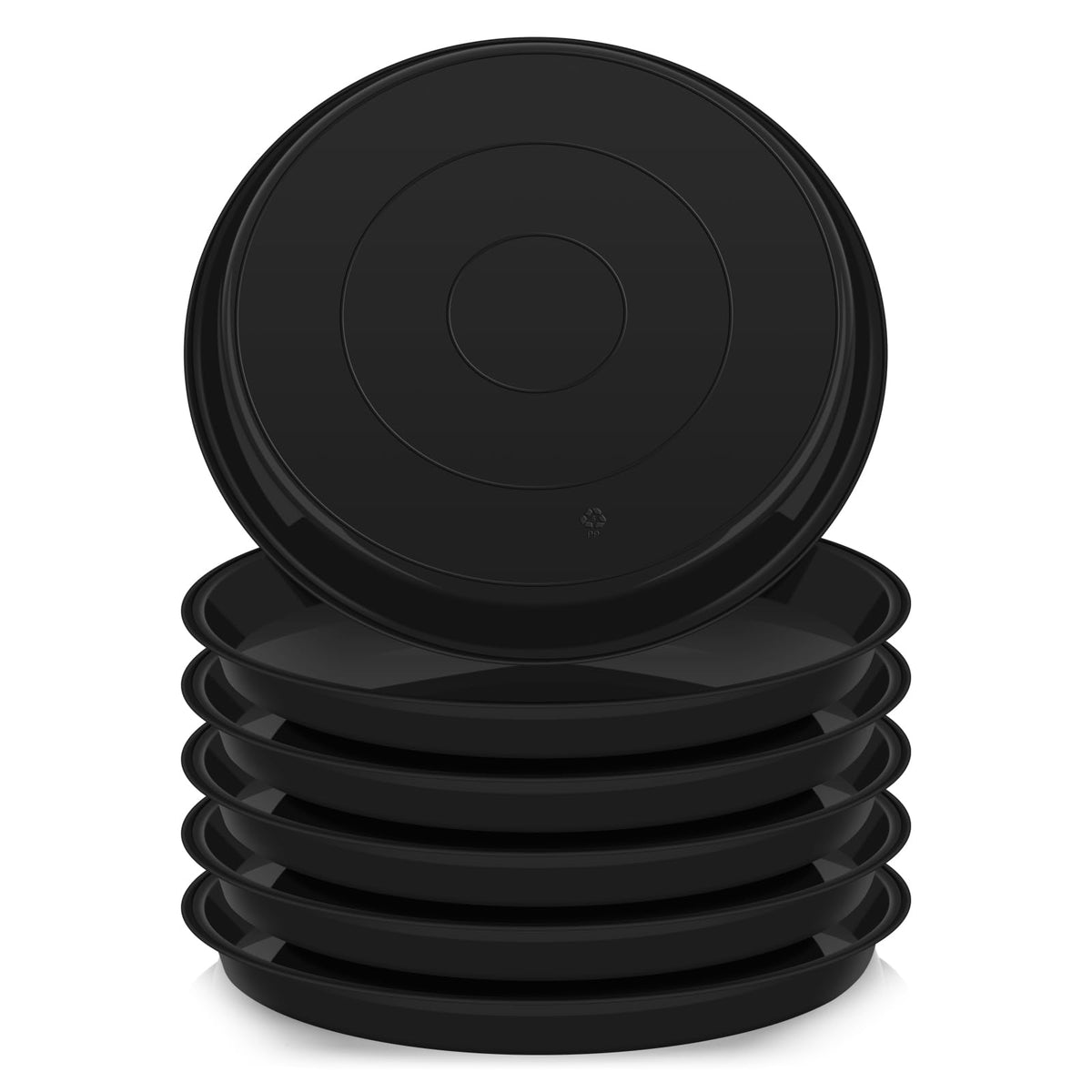 Vuwez 2 Pack Of Plant Saucer 10 Inch, 10 Inch Plant Saucer Round, Plastic Flower Plant Trays For Pots, Plant Saucers For Indoors