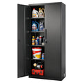 VEVOR Metal Storage Cabinet, Lockable Steel Garage Cabinet with Magnetic Doors and Adjustable Shelves, 2 Keys, 5-Tiers Tall Tool