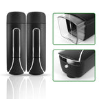 Aumio Shampoo Dispenser Shampoo And Conditioner Dispenser, Wall Mount Soap Dispenser, 2X350Ml Shampoo Conditioner Body Wash Disp