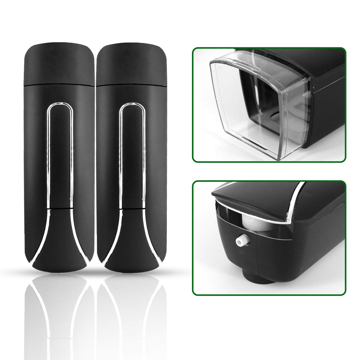 Aumio Shampoo Dispenser Shampoo And Conditioner Dispenser, Wall Mount Soap Dispenser, 2X350Ml Shampoo Conditioner Body Wash Disp
